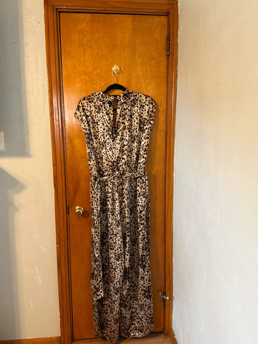 Bar III Cheetah Print Jumpsuit - Picture 2 of 4